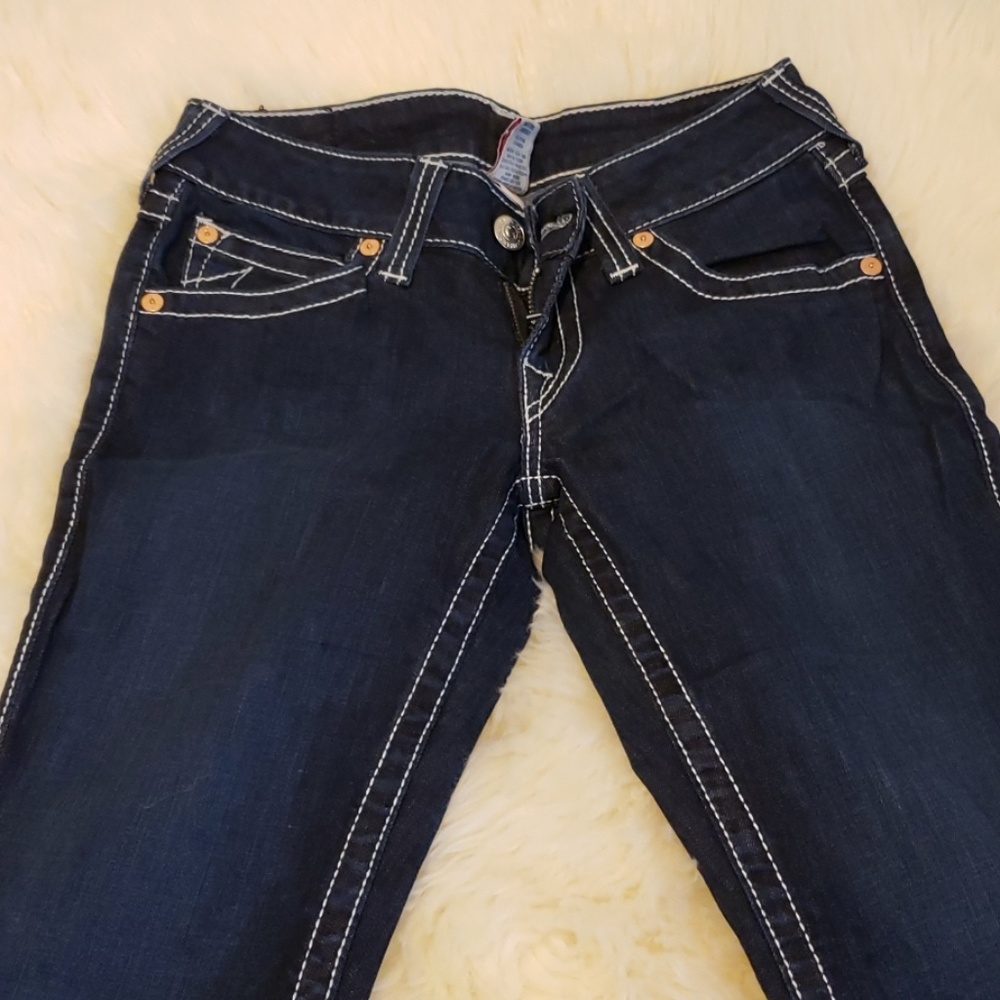 🌟True Religion🌟 Blue, flare-cut jeans